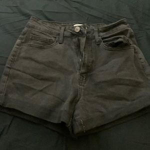 All Black Jean Shorts from Forever 21